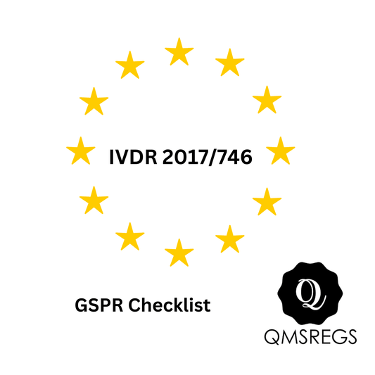 General Safety and Performance Requirements (GSPR) Check list for In vitro diagnostic regulation 2017/746