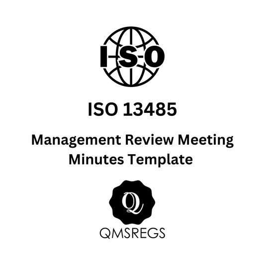 ISO 13485 Management Review Meeting Minutes Template