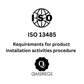 ISO 13485 requirements for product installation activities procedure template