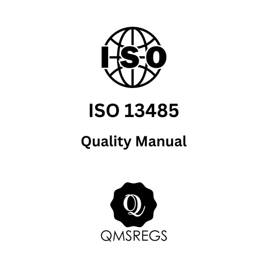 ISO 13485 Quality Manual Template