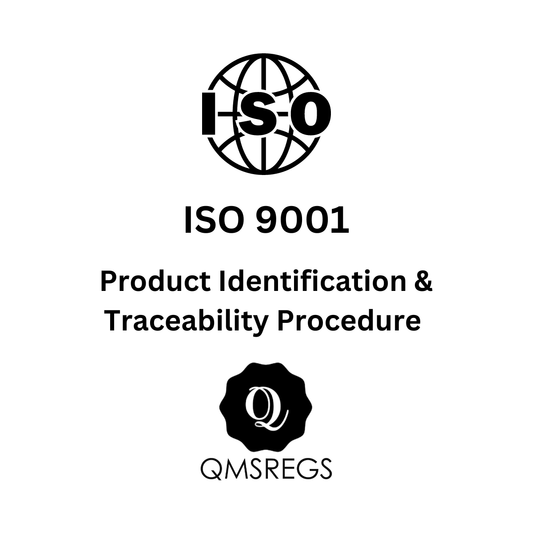 ISO 9001 Product Identification and Traceability Procedure Template