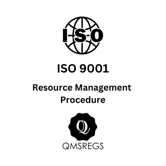ISO 9001 Resource Management Procedure Template