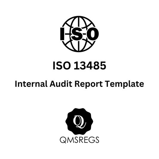 ISO 13485 Internal Audit Report Template