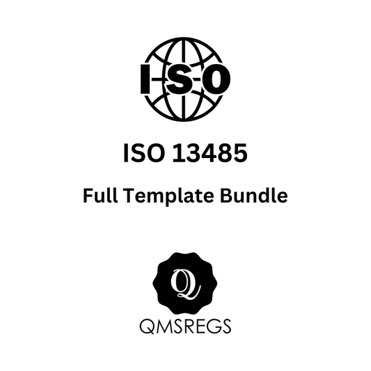 ISO 13485 full template bundle 