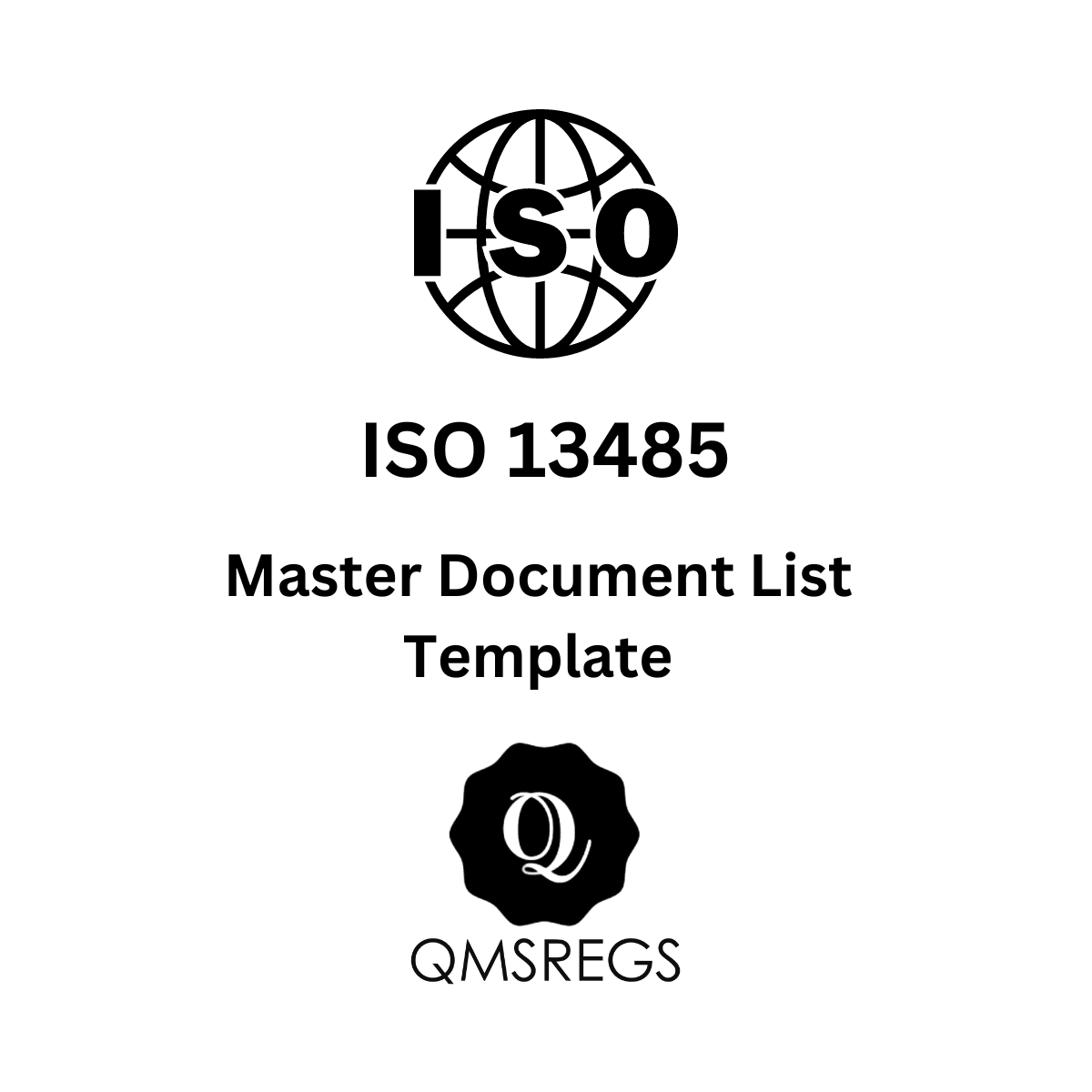 ISO 13485 Master Document List Template