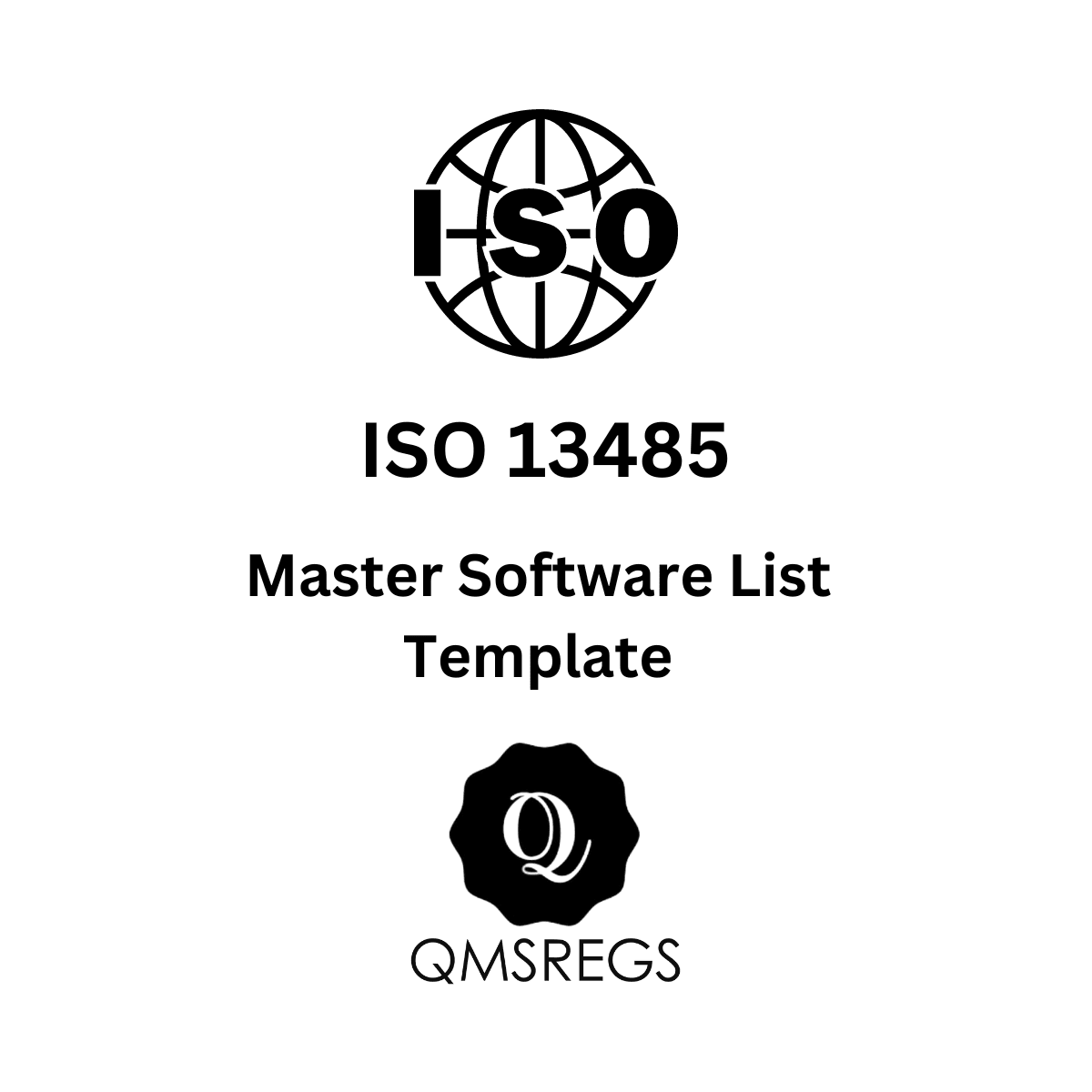 ISO 13485 Master Software List Template