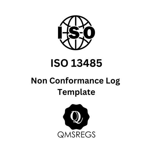 ISO 13485 Non Conformance Log template