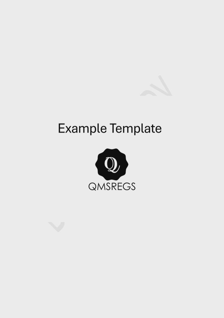 Preview of QMSREGS ISO 13485 Product Identification & Traceability Procedure