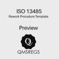 Preview of QMSREGS ISO 13485 compliant Rework Procedure template