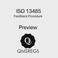 Preview of QMSREGs ISO 13485 compliant Feedback Procedure Template